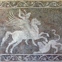 Bellerophon killing Chimaera, (Mosaik aus Rhodos)
